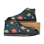Galaxy - Men's High Top Canvas Shoes