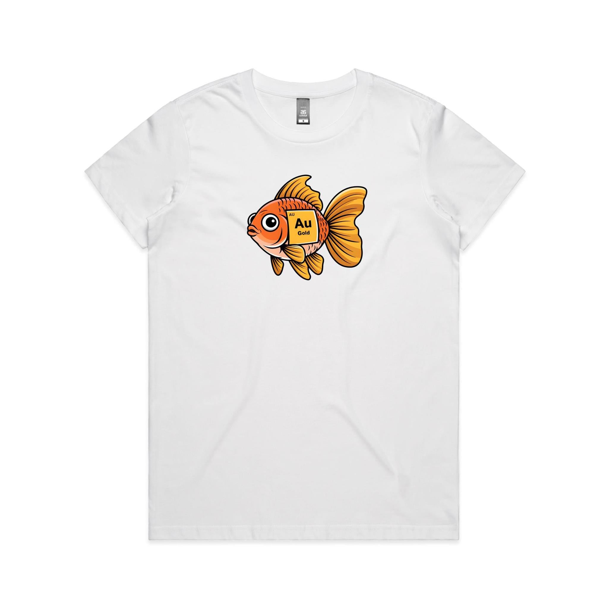 Gold Fish Periodic Table Women's AS Colour T-shirt