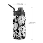 Graffiti - Kids Water Bottle with Chug Lid (12 oz) One Size Kids Water Bottle with Chug Lid Printed Offshore