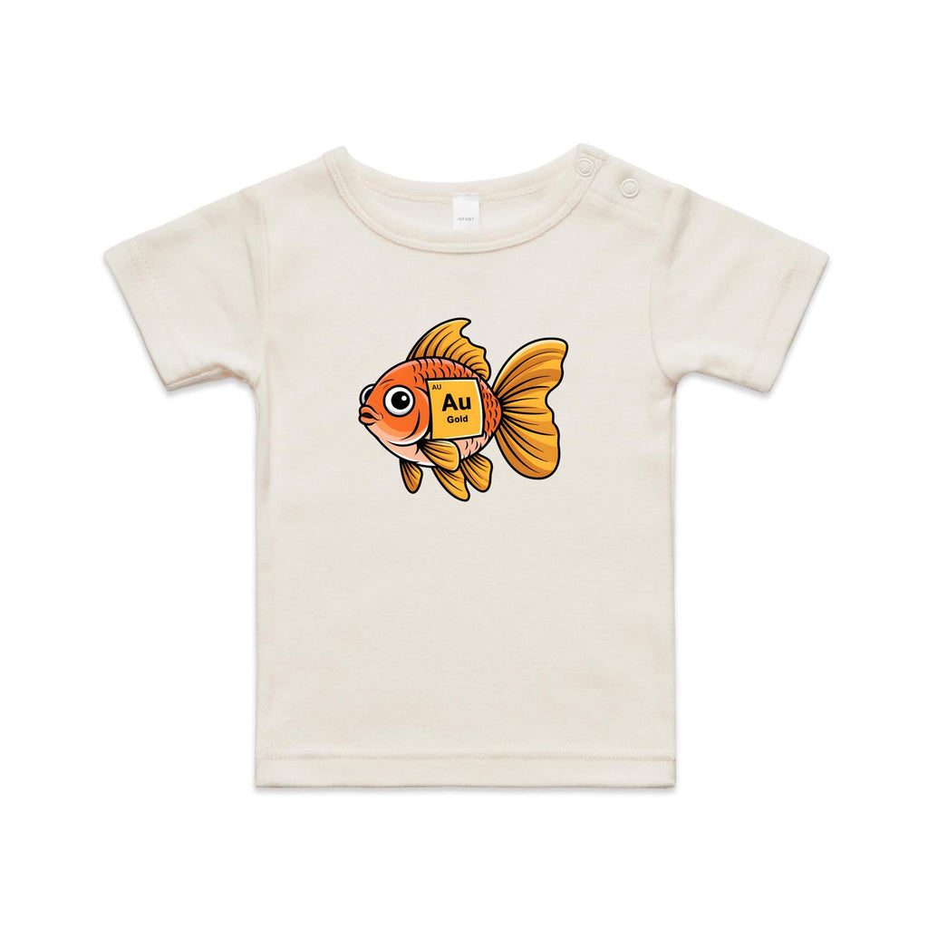 Gold Fish Periodic Table AS Colour Baby T-shirt