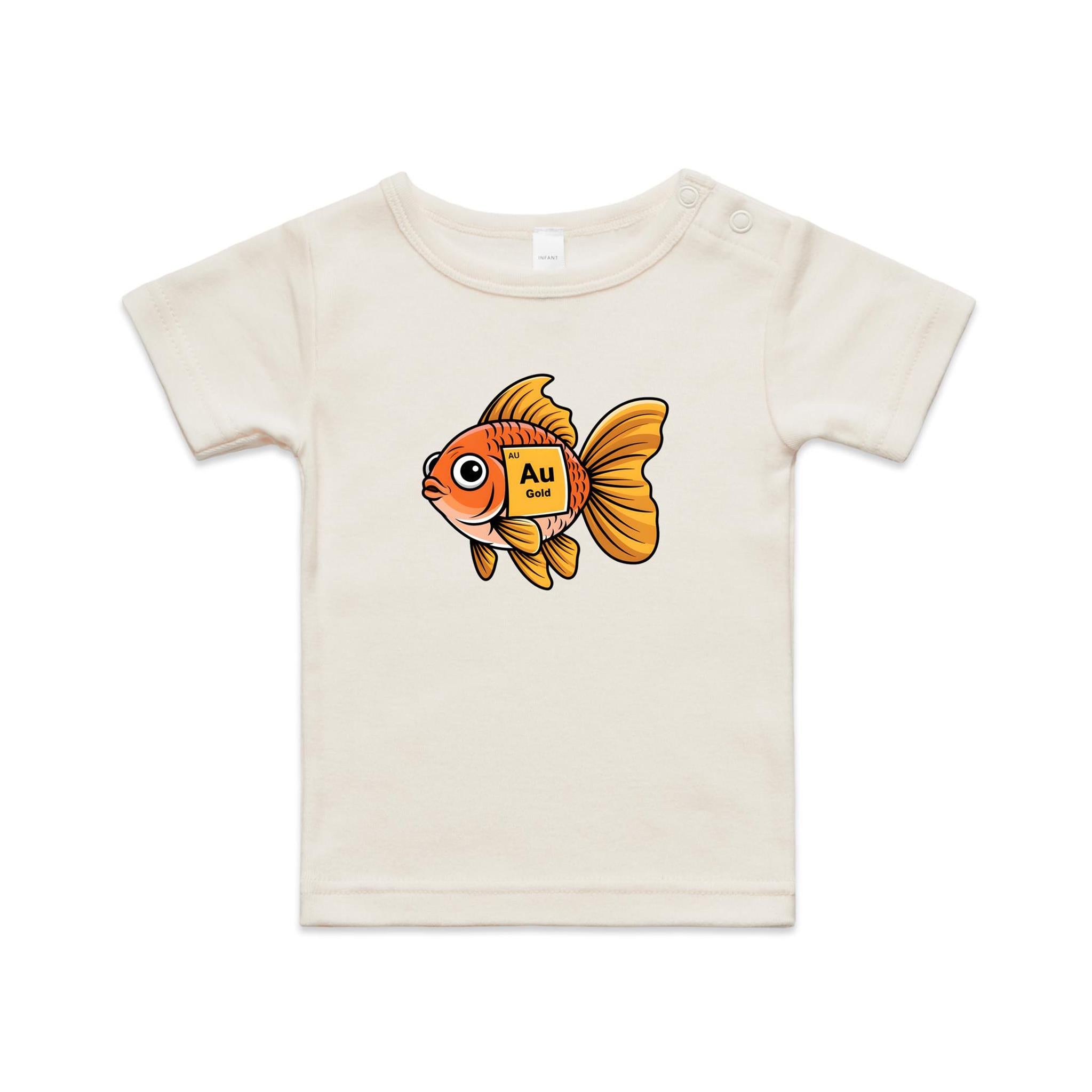 Gold Fish Periodic Table AS Colour Baby T-shirt