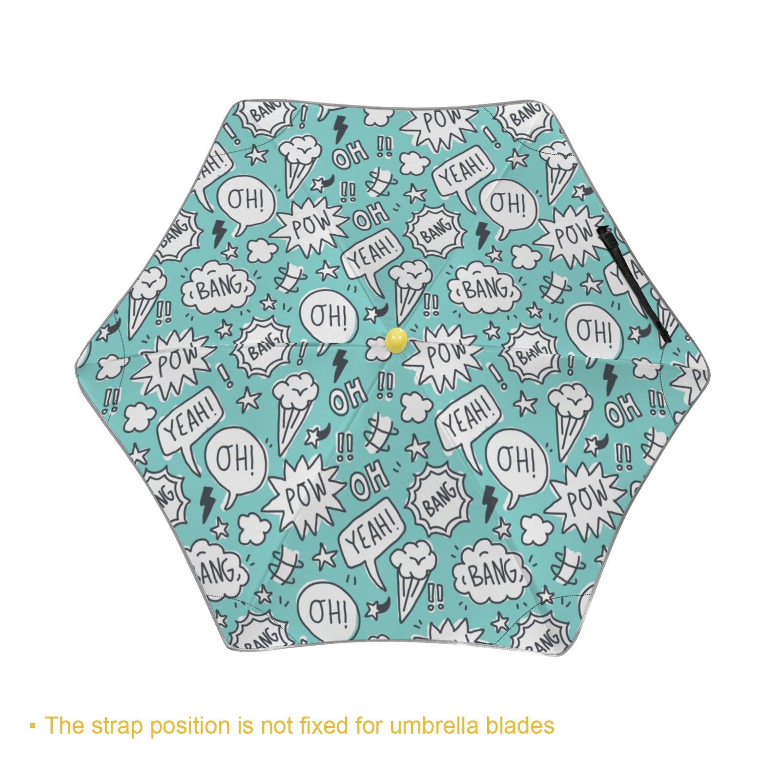Comic Book Speech Bubbles Kids Safe Round Corner Umbrella Kids Safe Round Corner Umbrella comic Printed Offshore