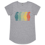 Guitar Headstock - Womens Scoop Neck T-Shirt Grey Marle