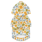 Retro Boho Flower Pet Hoodie (Large Size)