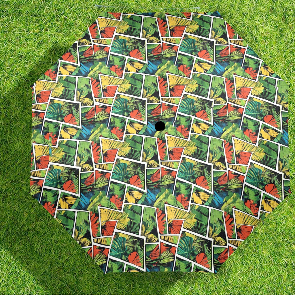 Tropical Comic Book Style Umbrella