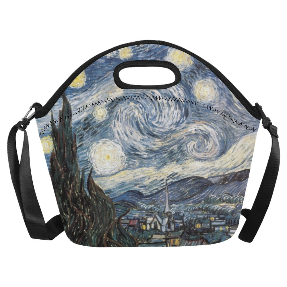 Starry Night - Neoprene Lunch Bag Neoprene Lunch Bag Printed Offshore