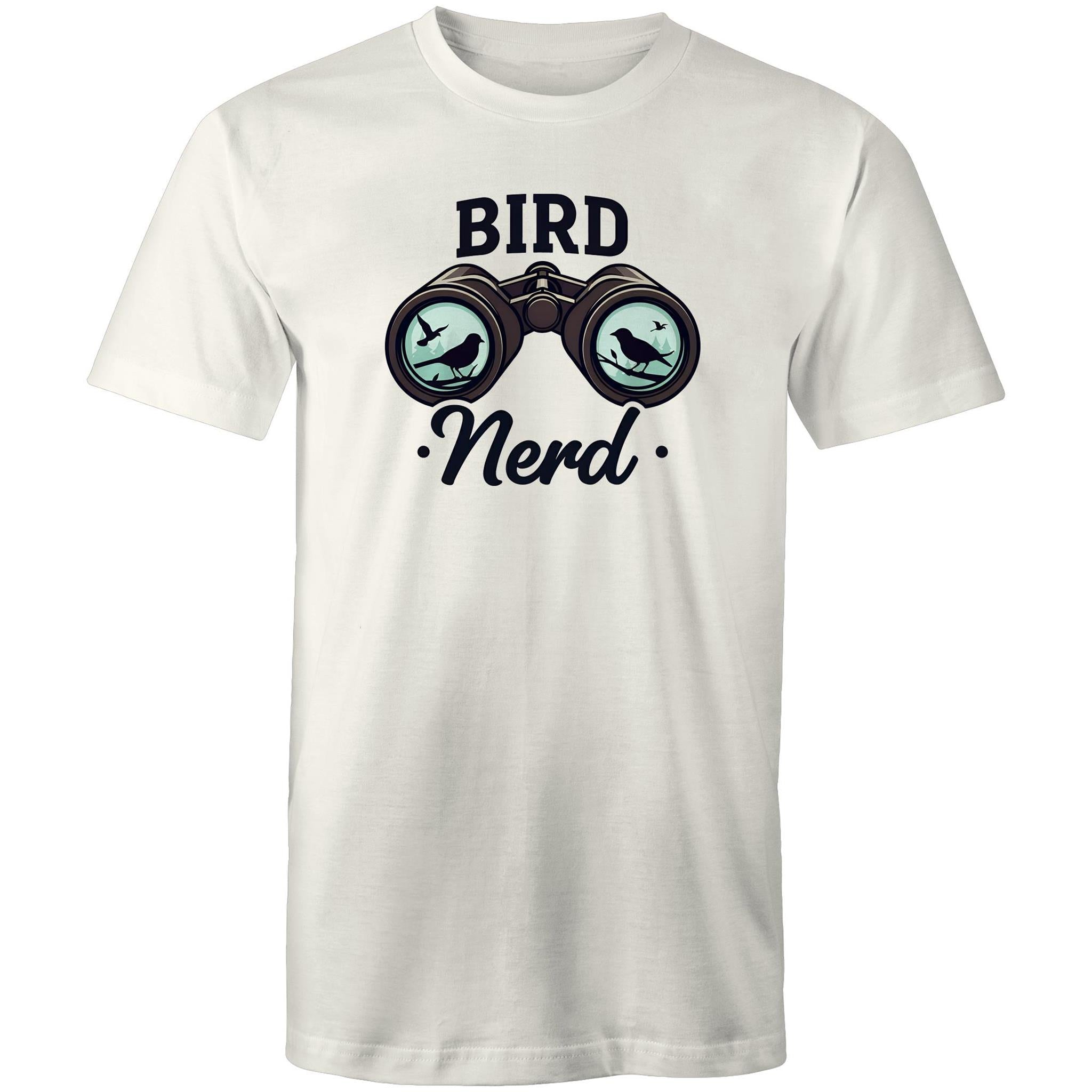 Bird Nerd - Mens T-Shirt Natural Mens T-shirt animal Printed In Australia