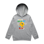 A Little Ray Of Sunshine - Kids Hoodie Grey Marle Kids Hoodie Printed In Australia