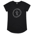 Life Happens, Coffee Helps - Womens Scoop Neck T-Shirt Black Womens Scoop Neck T-shirt Coffee Printed In Australia
