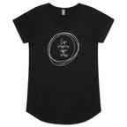 Life Happens, Coffee Helps - Womens Scoop Neck T-Shirt Black Womens Scoop Neck T-shirt Coffee Printed In Australia
