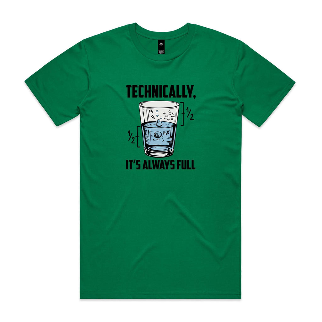 Glass Half Full Men's AS Colour T-shirt
