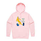 Banana, Time To Split - Mens Hoodie Pink Mens Hoodie Food Printed In Australia