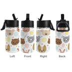 Baby Animals 12oz Kids Water Bottle with Straw Lid