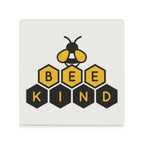Bee Kind Ceramic Coasters (Square) Ceramic Coasters Kindness Printed Offshore
