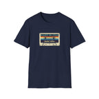 60th Birthday Made in 1966 Cassette Tape Unisex T-Shirt Navy Unisex Adult T-shirt Birthday Globally Fulfilled