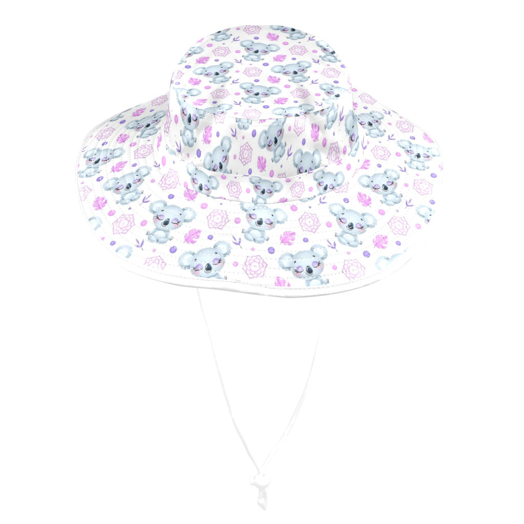 Zen Koala Wide Brim Bucket Hat Wide Brim Bucket Hat animal Australia Printed Offshore