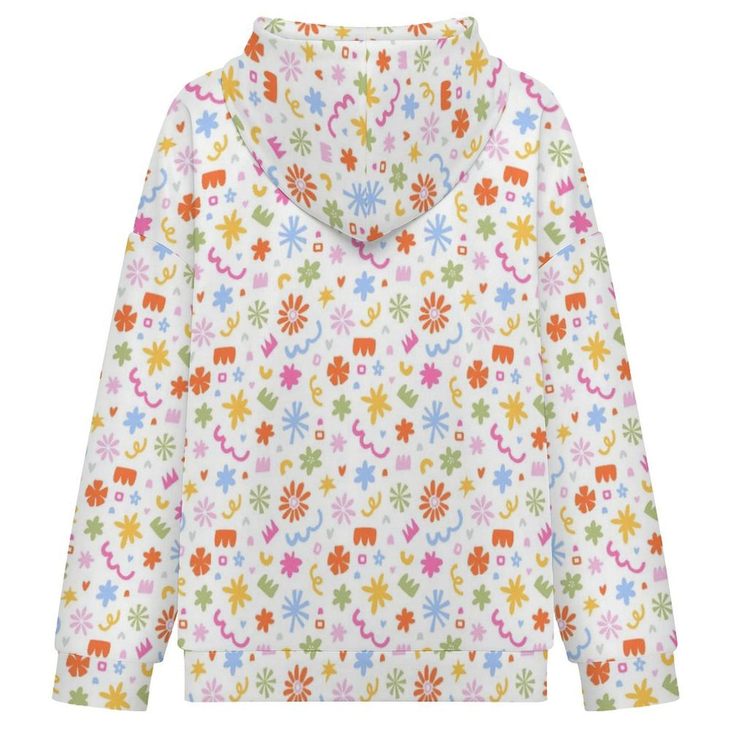 Abstract Colourful Shapes Women's Full-Zip Hoodie