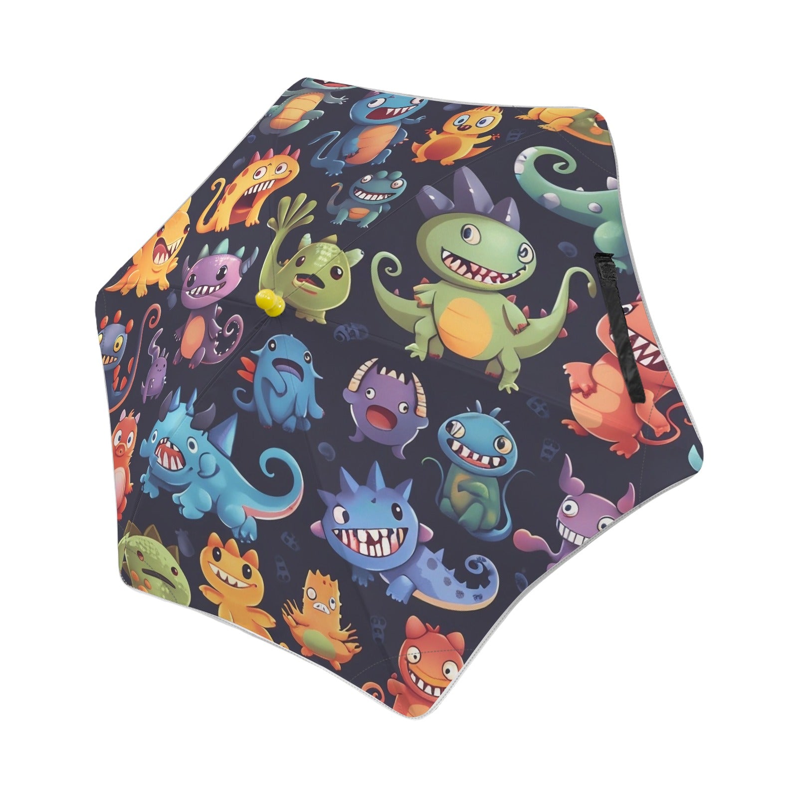 Monster Mania Kids Safe Round Corner Umbrella One Size Kids Safe Round Corner Umbrella Printed Offshore Sci Fi