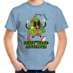 Christmas Feast Mode Activated - Kids Youth T-Shirt Carolina Blue Kids Christmas T-shirt Christmas Printed In Australia