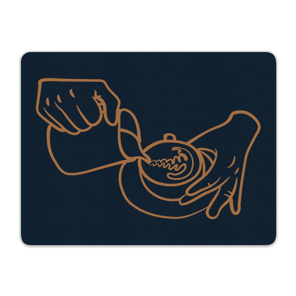 Barista Leather Mouse Pad Leather Mouse Pad Coffee Printed Offshore