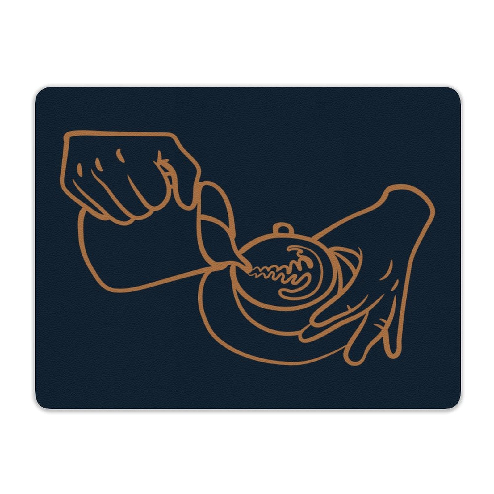 Barista Leather Mouse Pad Leather Mouse Pad Coffee Printed Offshore