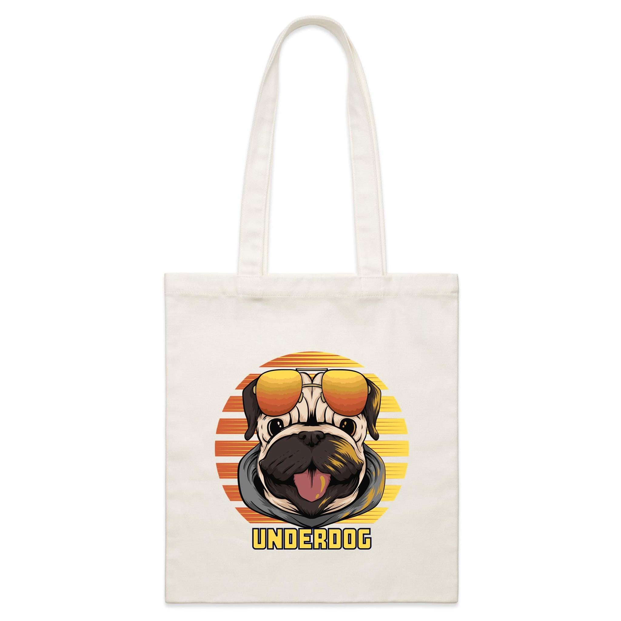 Underdog - Parcel Canvas Tote Bag Default Title Small Tote Bag animal Printed In Australia
