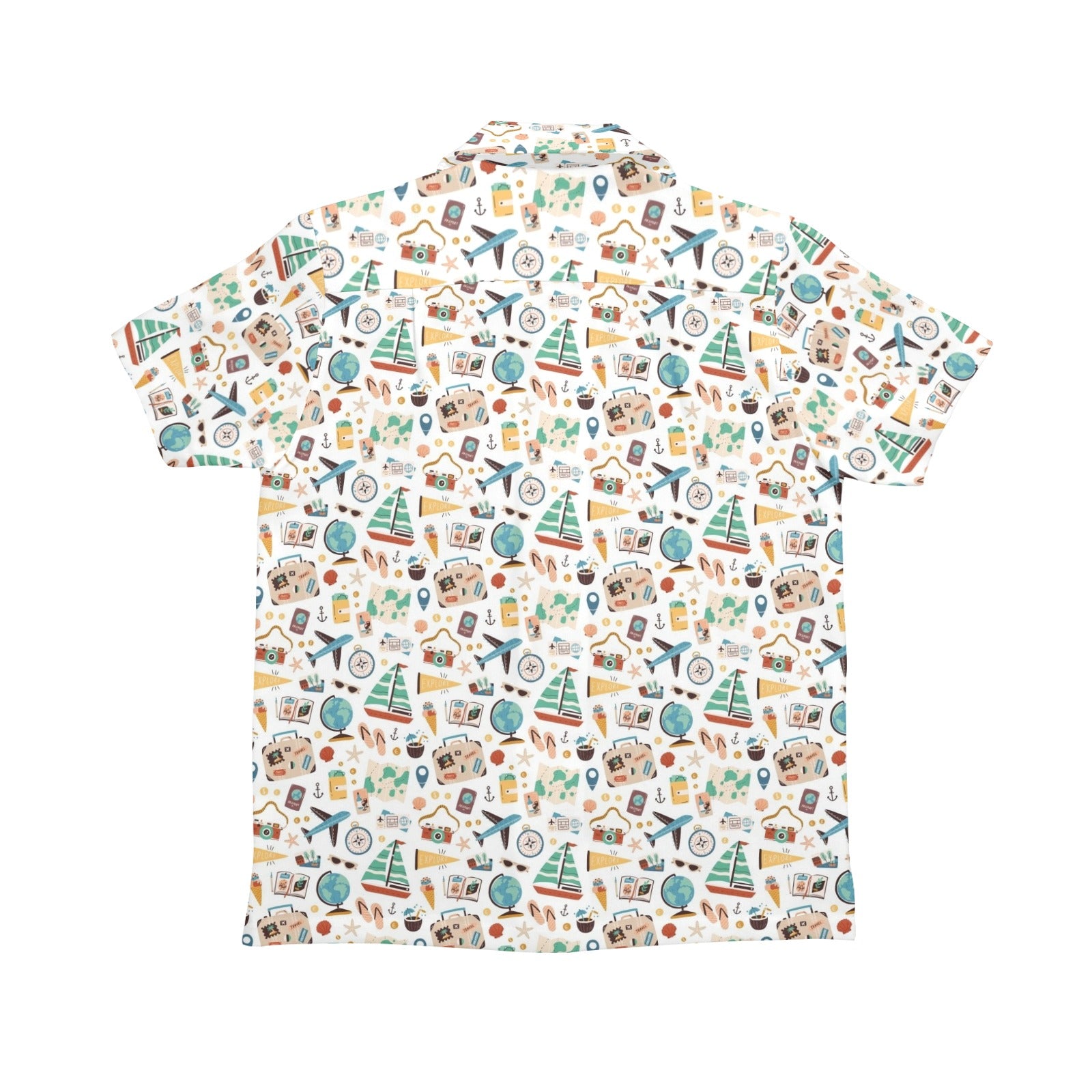 Travel And Explore Senior Kids Hawaiian Shirt