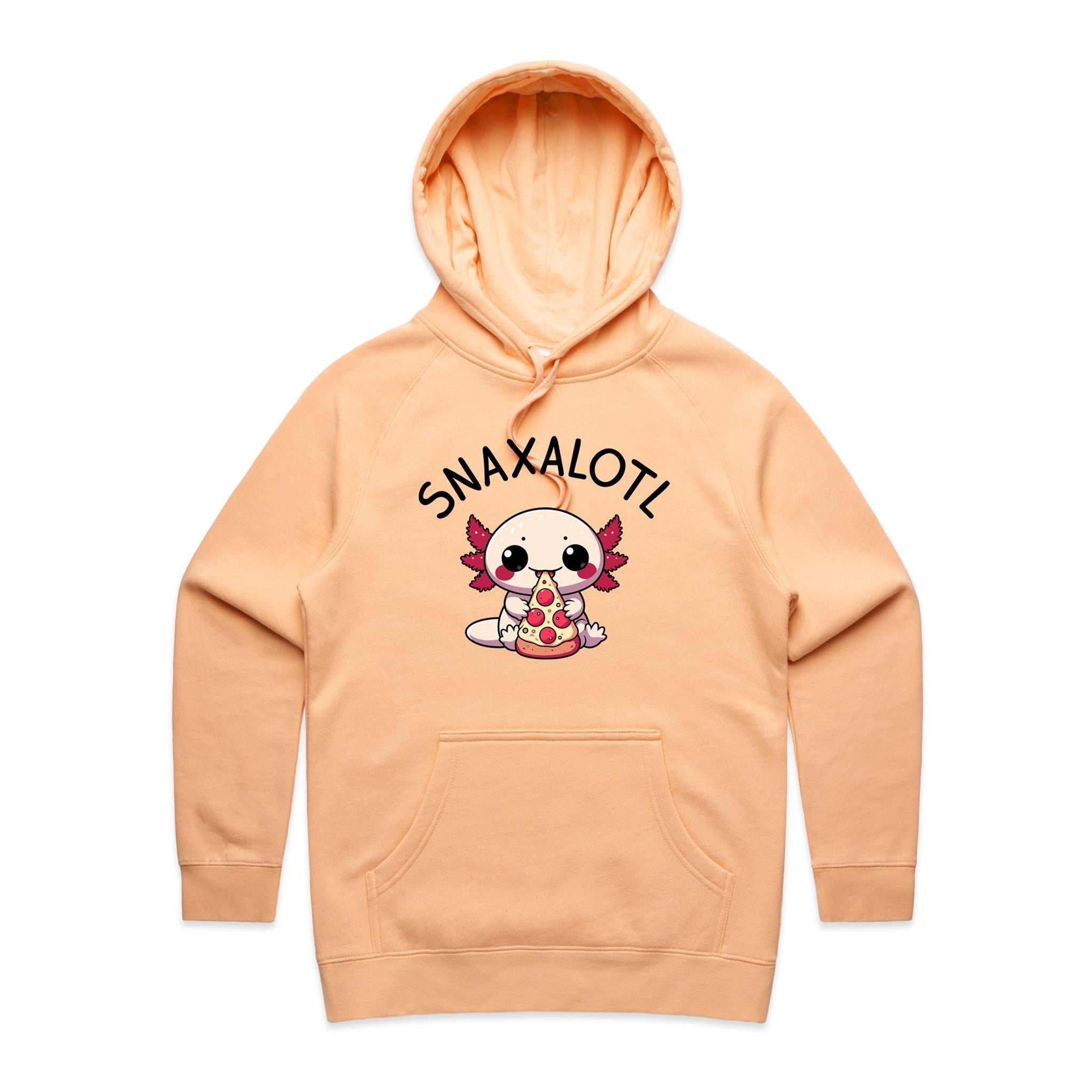 Snaxalotl, Axolotl Pizza - Womens Hoodie