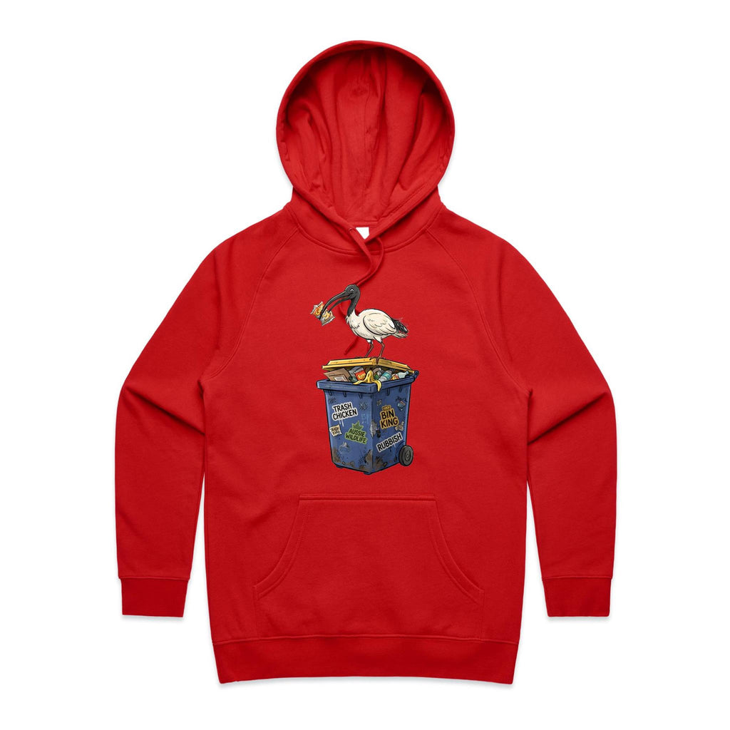 Bin Chicken Australian Ibis Women's AS Colour Hoodie