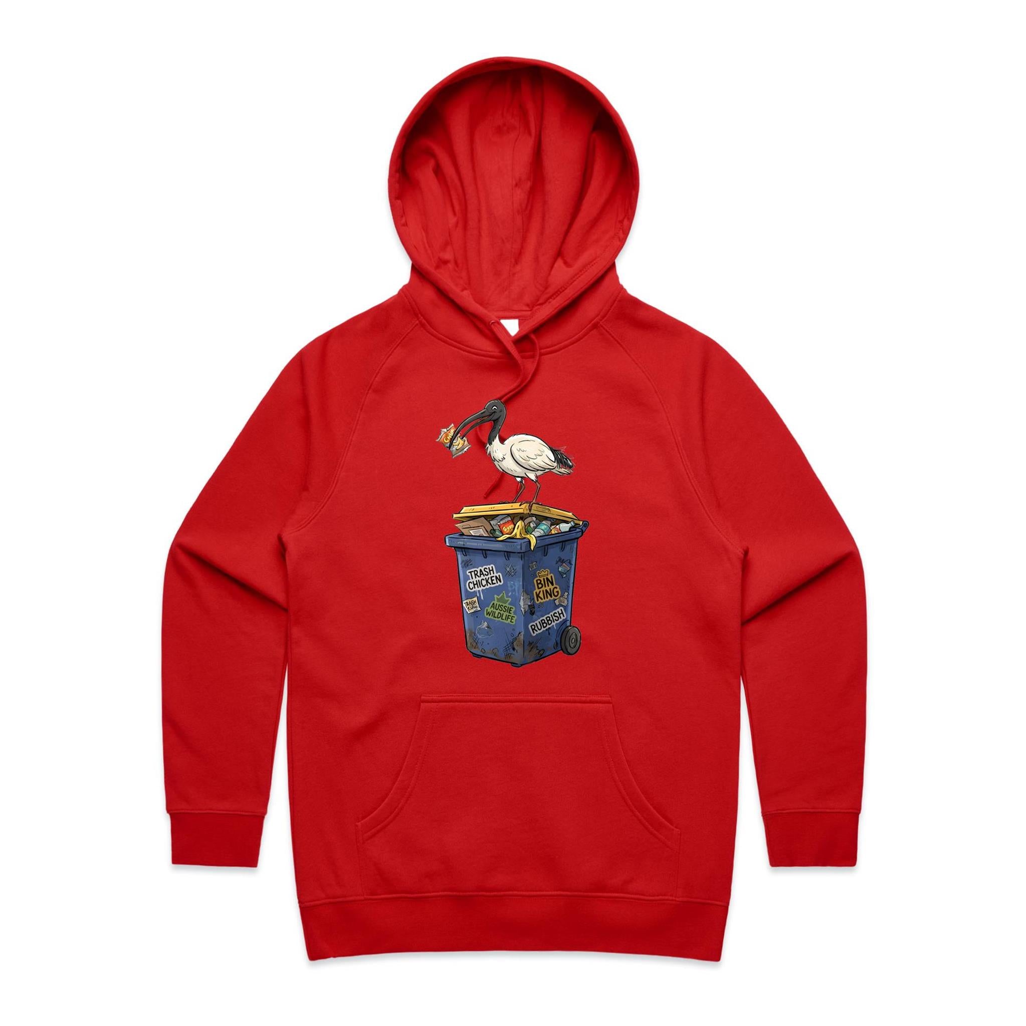 Bin Chicken Australian Ibis Women's AS Colour Hoodie