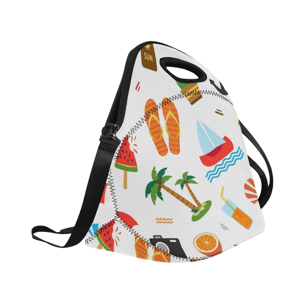 Beach Time - Neoprene Lunch Bag Neoprene Lunch Bag Printed Offshore
