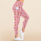Cherry Ice-cream - Women's High Waist Pockets Yoga Leggings