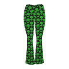 Aliens High Waist Crossover Tummy Control Flare Leggings High Waist Flare Leggings Printed Offshore Sci Fi