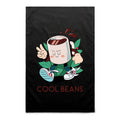 Cool Beans, Coffee - AS Colour Tea Towel Black One Size Tea Towel Coffee Printed In Australia
