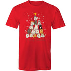 Cats Merry Christmas - Mens T-Shirt Red