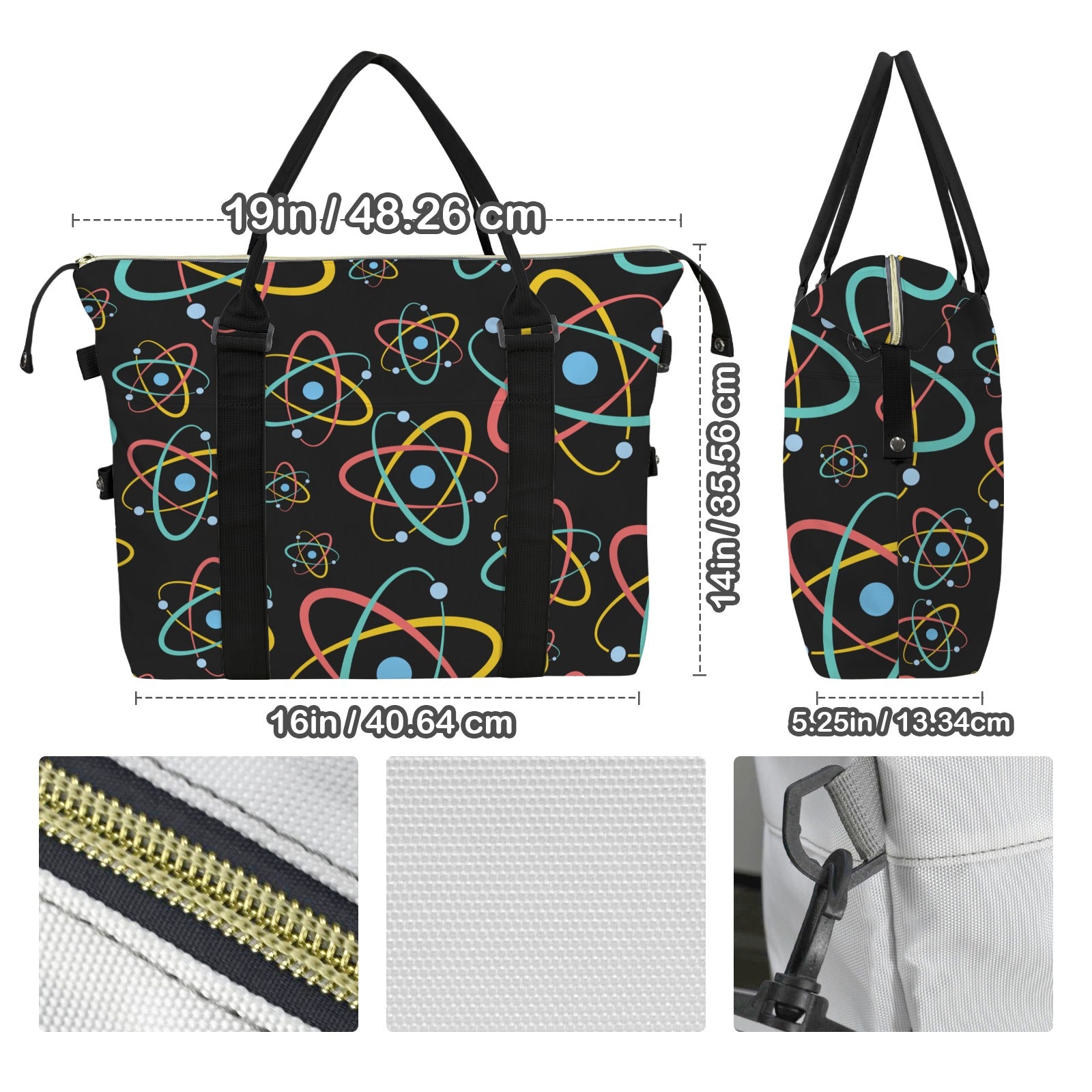 Atoms Duffle Bag-Simple (Model 1715) Duffle Bag-Simple (1715)