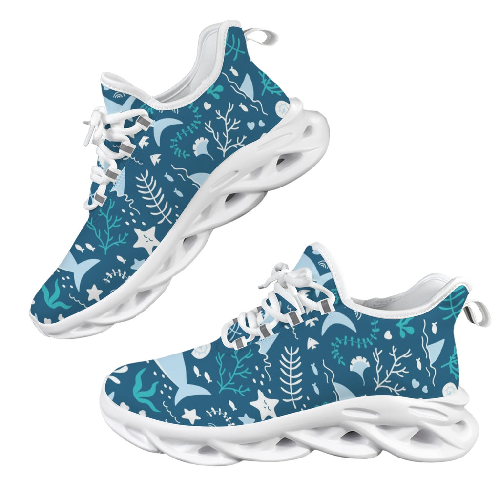 Shark Ocean Women's Twisted Sole Sneakers