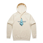 Ice-Osceles, Maths Pun - Mens Hoodie Ecru Mens Hoodie Maths Printed In Australia