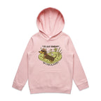 Dachshund, I've Got Friends In Low Places Kids AS Colour Hoodie Pink Kids Hoodie animal Printed In Australia