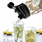 Lots Of Cats - Insulated Water Bottle with Dual-Use Lid (18oz) Insulated Water Bottle with Dual-Use Lid (18oz) animal Printed Offshore