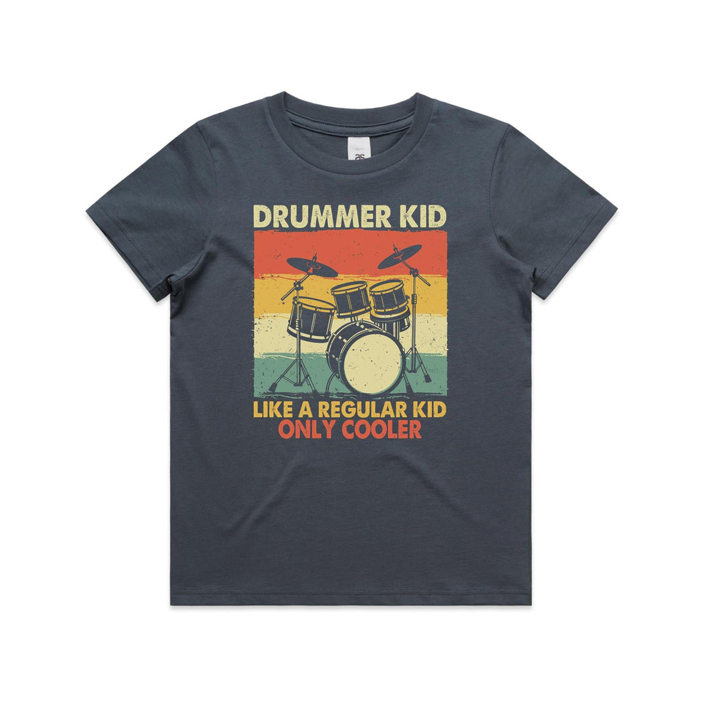 Drummer Kid - Kids Youth Staple Tee