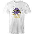Music Moves Me Men's AS Colour T-Shirt White Mens T-shirt Music Printed In Australia