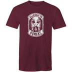 Alien, Allergic To Humans - Mens T-Shirt Burgundy Mens T-shirt Printed In Australia Sci Fi