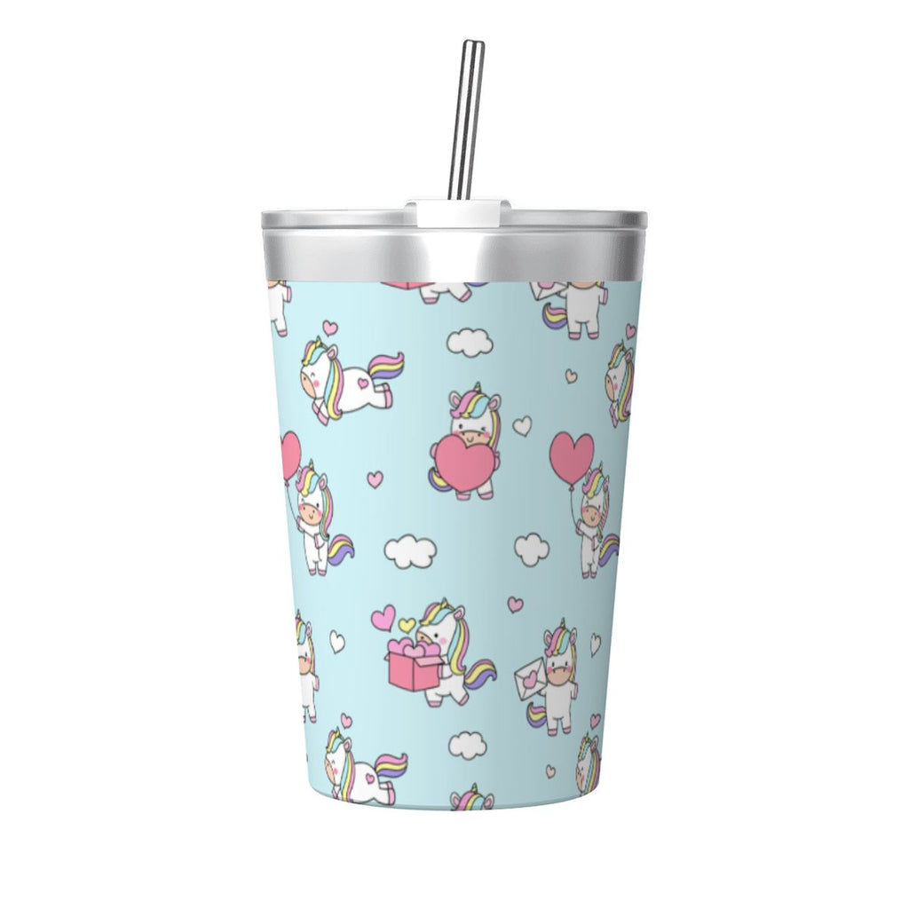 Rainbow Unicorn Small Stainless Steel Travel Mug Cup 12oz/350ml