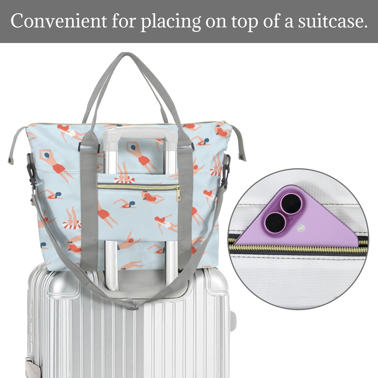 Summer Swim Duffle Bag-Simple (Model 1715) Duffle Bag-Simple (1715)