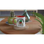 Personalised - Drummers - White 11oz Ceramic Mug with Colour Inside Personalised 11oz Mug customise Globally Fulfilled Music personalise Plants