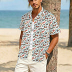 Pretty Moths And Butterflies Men's Crinkle Hawaiian Shirt