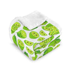 Cute Limes - Double-Layer Fleece Blanket 51"x59"