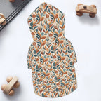 Whimsical Leaf Swirl Pet Hoodie (Small Size)