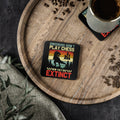Dinosaurs Didn't Play Chess, Now They Are Extinct Glossy Cork Backed Coasters Square 3.7" x 3.7" 1pc Coaster Australian Printer Chess